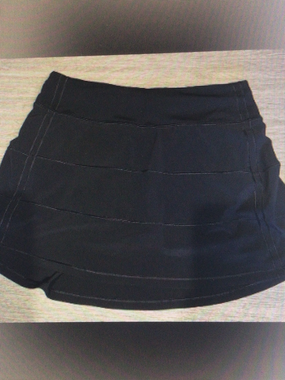 Black Tiered Mini Skirt